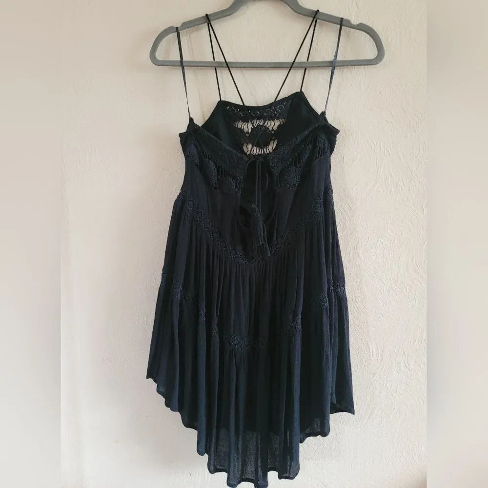 Amuse Society Linnea Black Lace Dress, Size Small - Picture 6 of 9